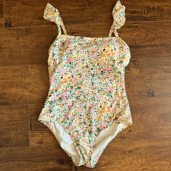 Kona Sol Floral swimsuit - size small - Picture 2 of 7